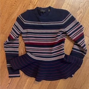 Ted Baker Leytina Striped Peplum Top